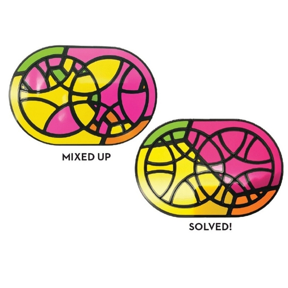 Brainwright Tezze Circular Kaleidoscopic Puzzle Fidget RARE - Picture 7 of 7